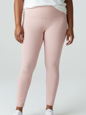 Leggings Depot Size 1X Blush Pink High-Rise Leggings